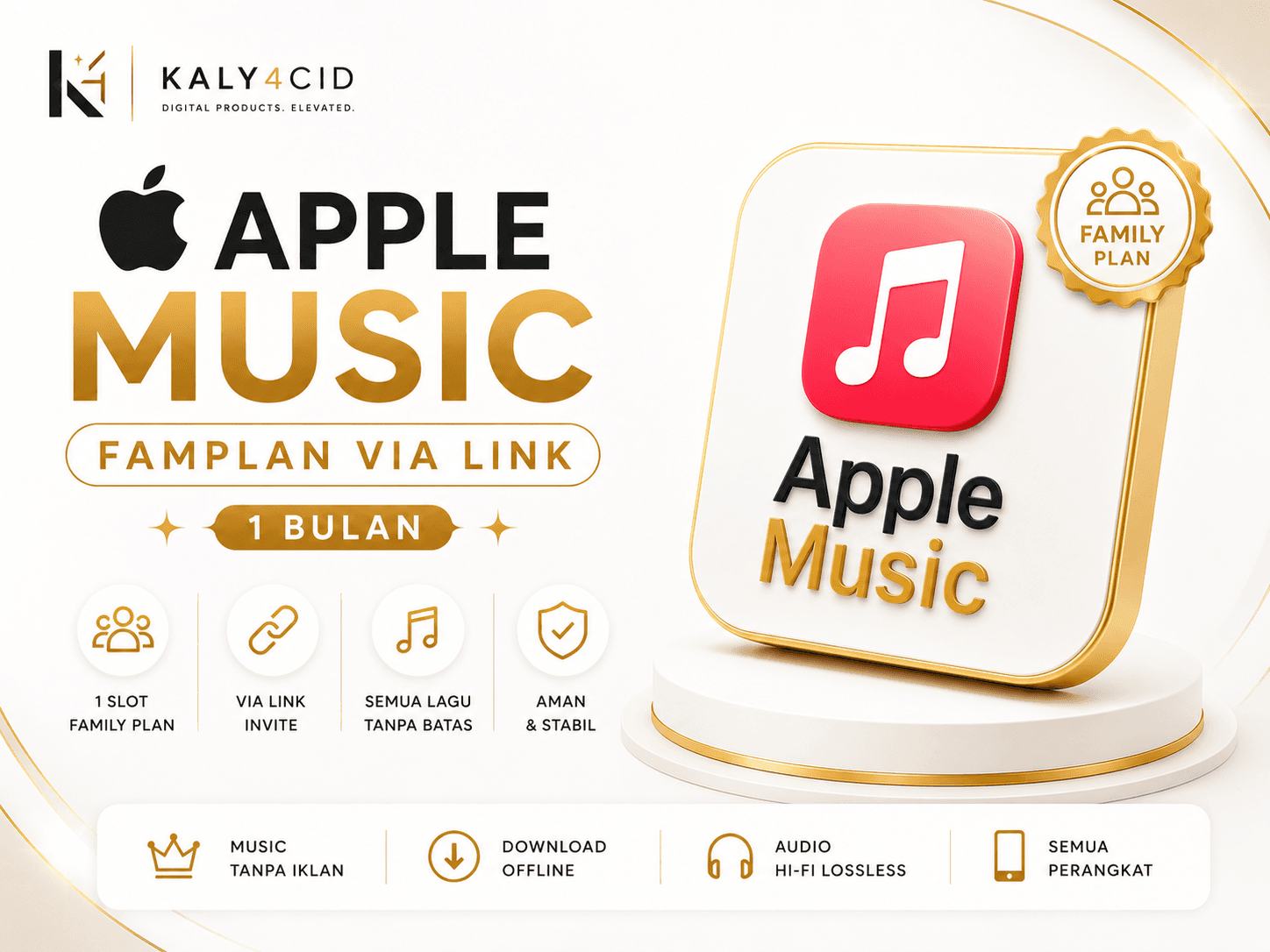 Apple Music Family Plan via Link (1 Bulan) preview