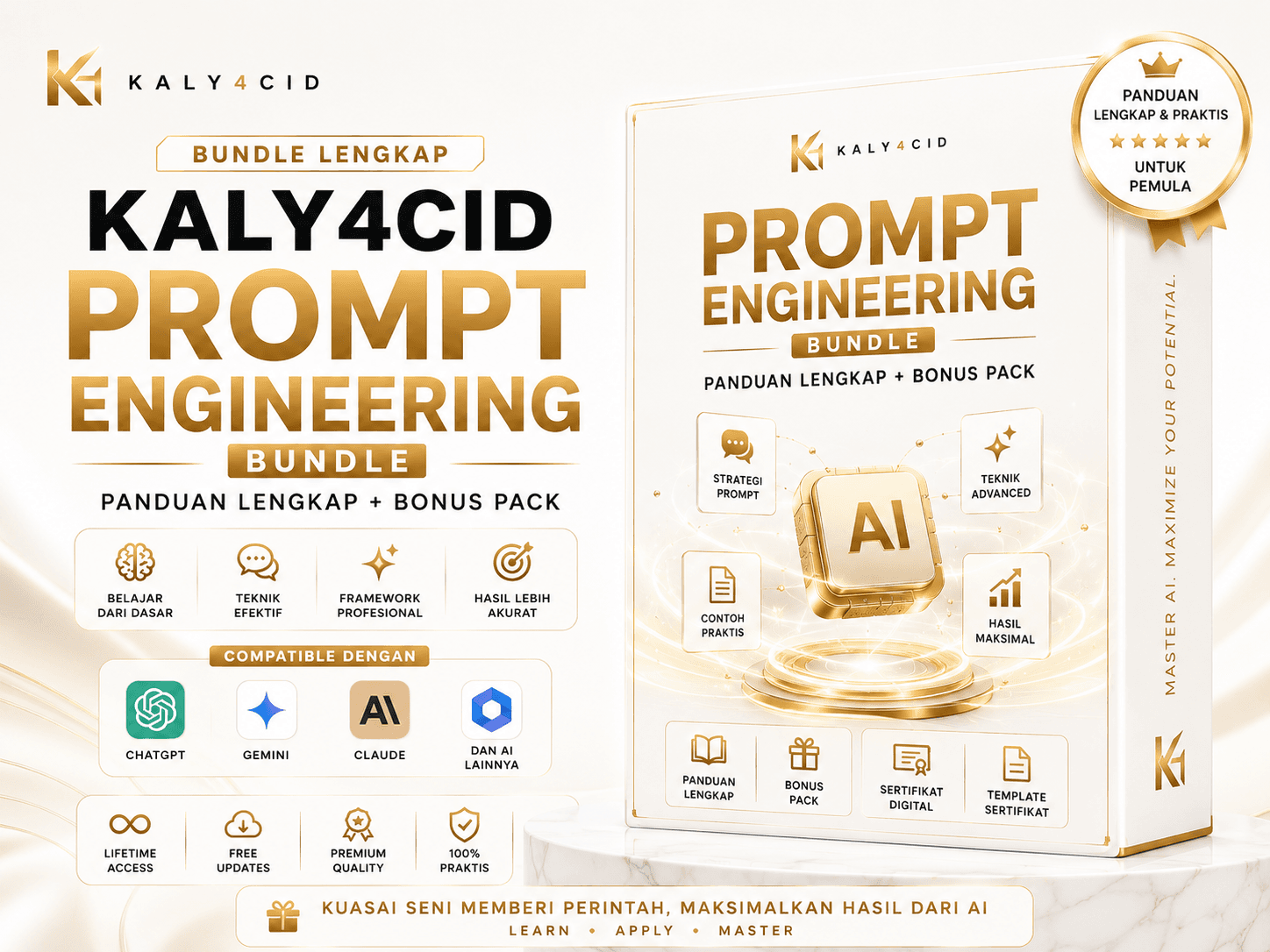 KALY4CID Prompt Engineering Bundle | Panduan Lengkap + Bonus Pack preview